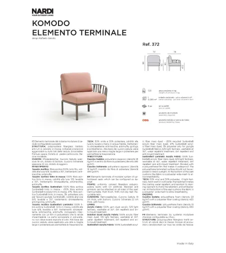 Elemento Terminale Komodo - Nardi