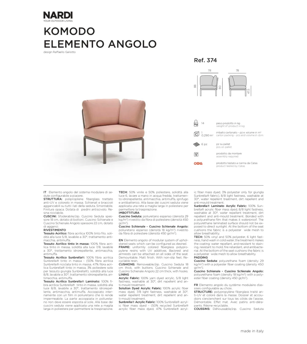 Nardi - Komodo-Eckelement