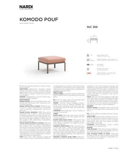 Nardi - Komodo Pouf
