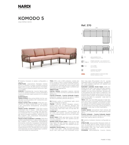 Canapé Komodo 5 - Nardi