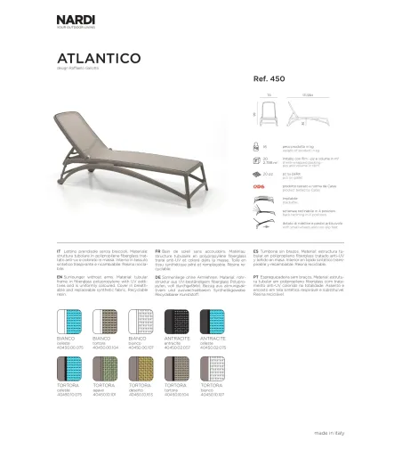 Nardi - Atlantico Sunbed