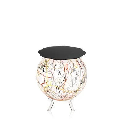 Tavolino Boollino Multicolor Nero - Iplex