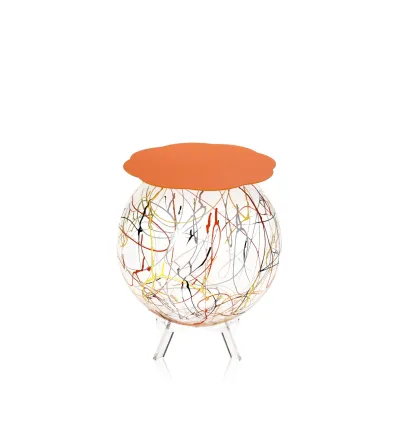 Boollino Multicolor Orange Coffee Table - Iplex