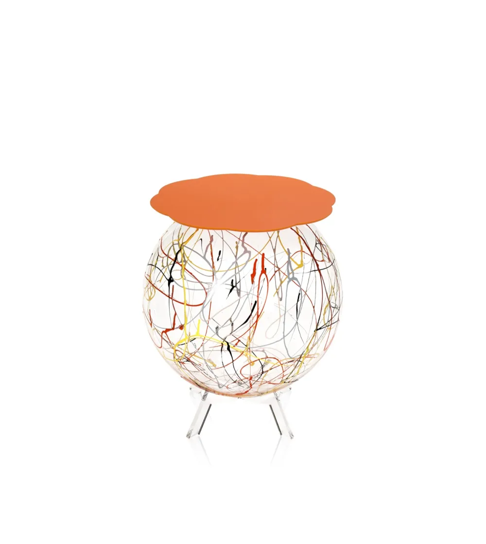 Boollino Multicolor Orange Coffee Table - Iplex