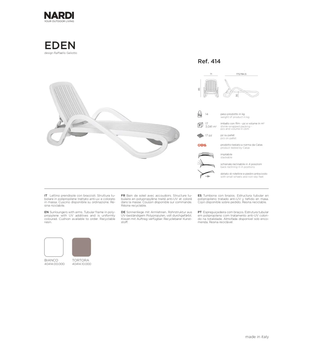 Nardi - Eden Sonnenliege