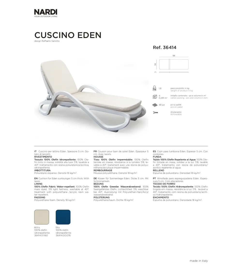 Nardi - Eden Sunbed