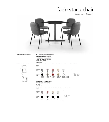 Plust - Set 2 Fade Stack Stühle