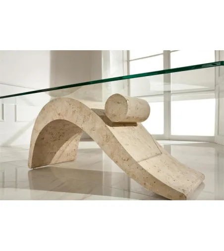 Mesita Rectangular Dove - Stones