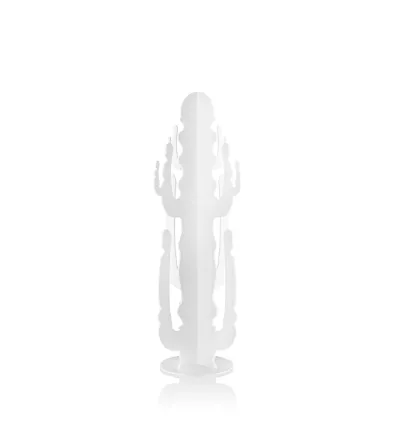 Cactus Medium White Decorative Object - Iplex