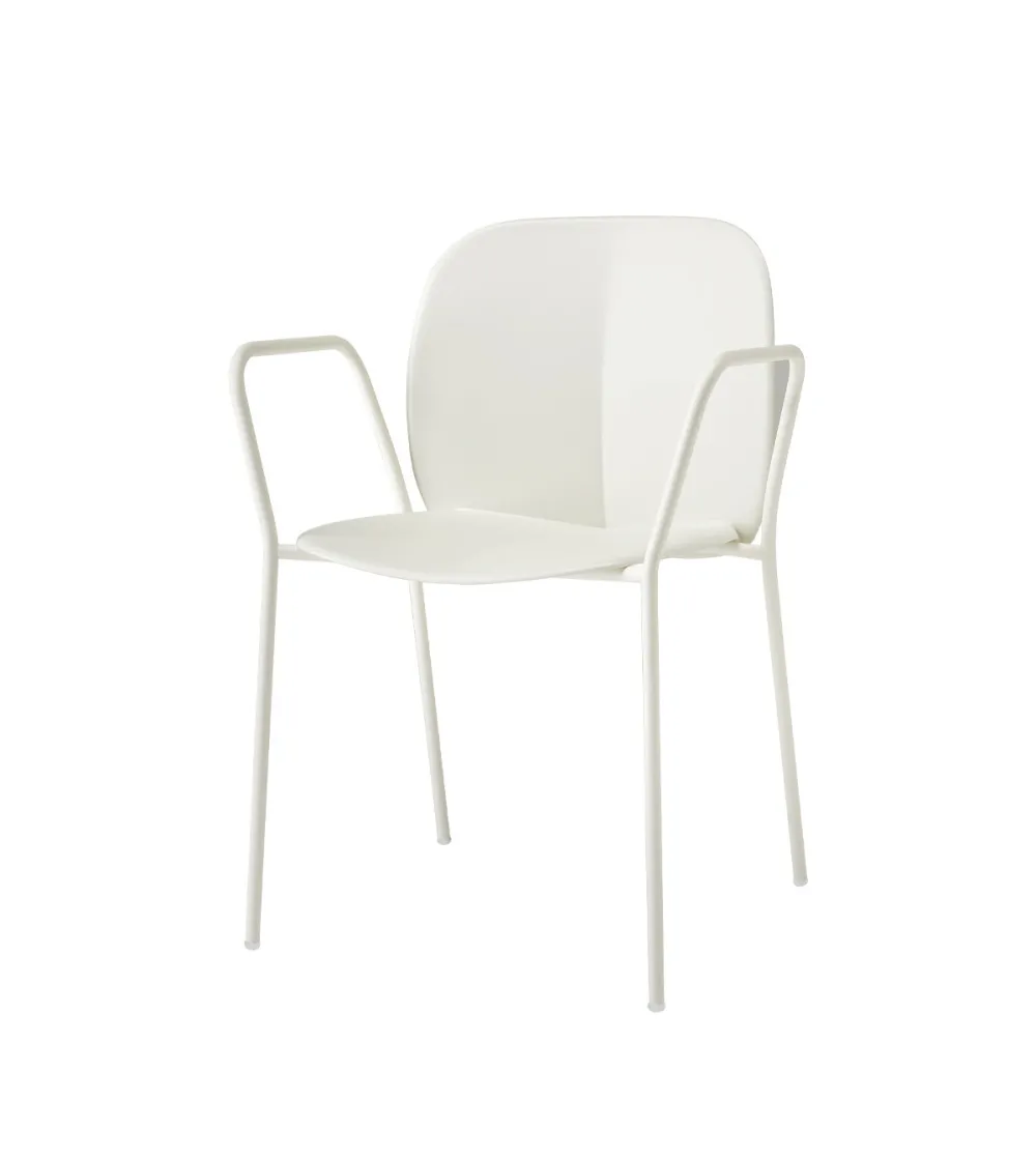 Lot 2 Chaises Mentha avec Accoudoirs...