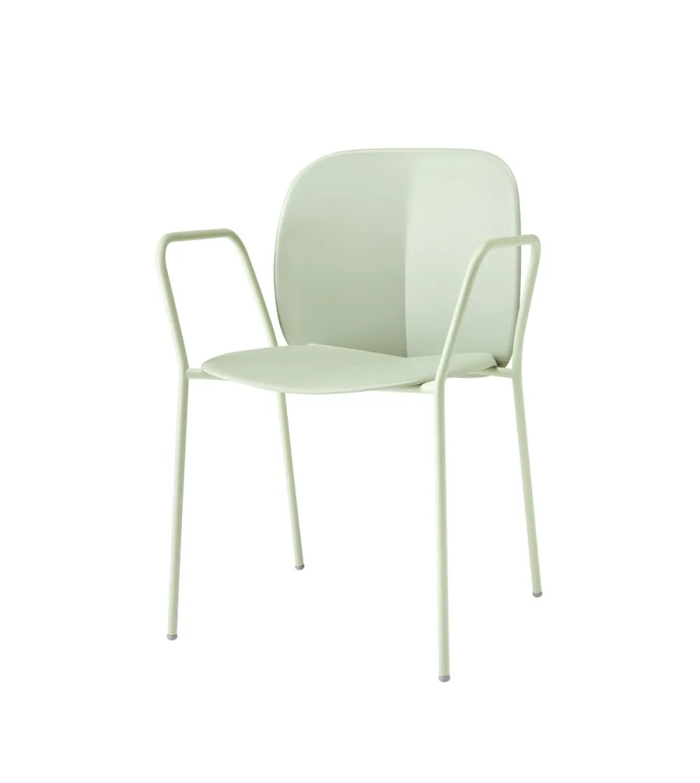Lot 2 Chaises Mentha avec Accoudoirs...
