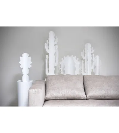 Cactus Mono White Decorative Object - Iplex 2