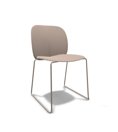 Lot 2 Chaises Mentha à Base Traîneau - SCAB