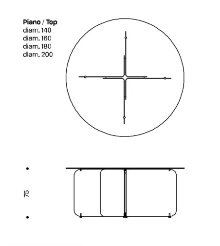 Tonelli Design - Pleat Round Table