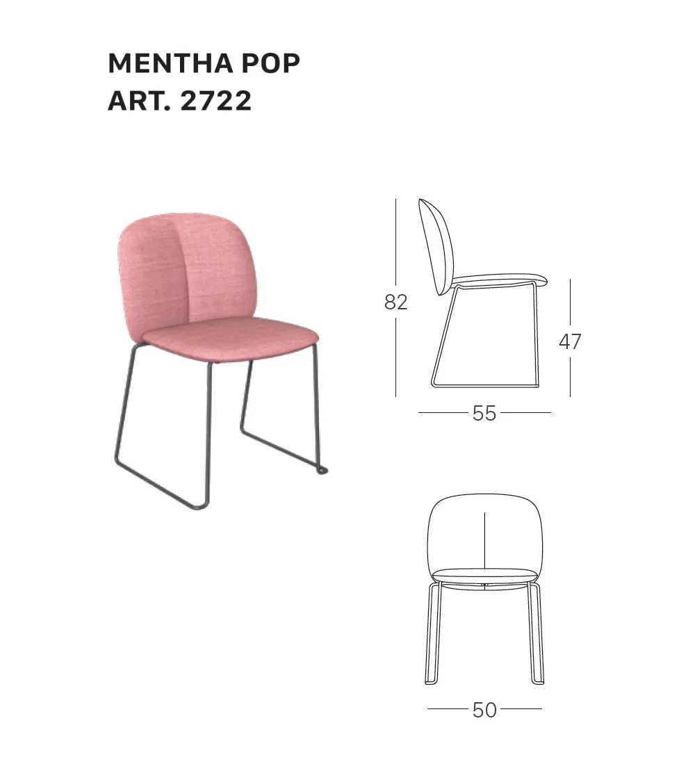 Silla Mentha Pop Patín - SCAB