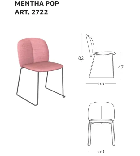 Silla Mentha Pop Patín - SCAB