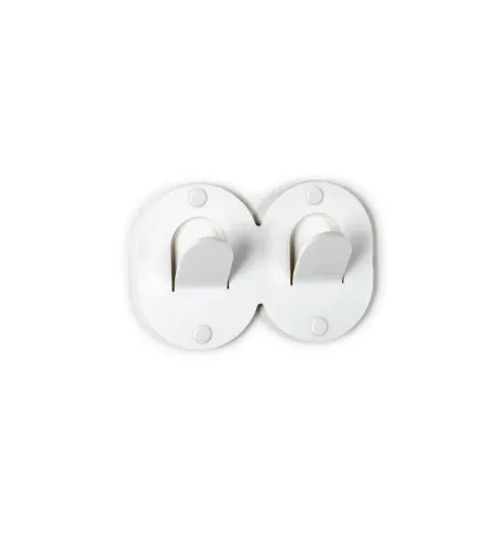 Support Mural Blanc Double Clips - Iplex