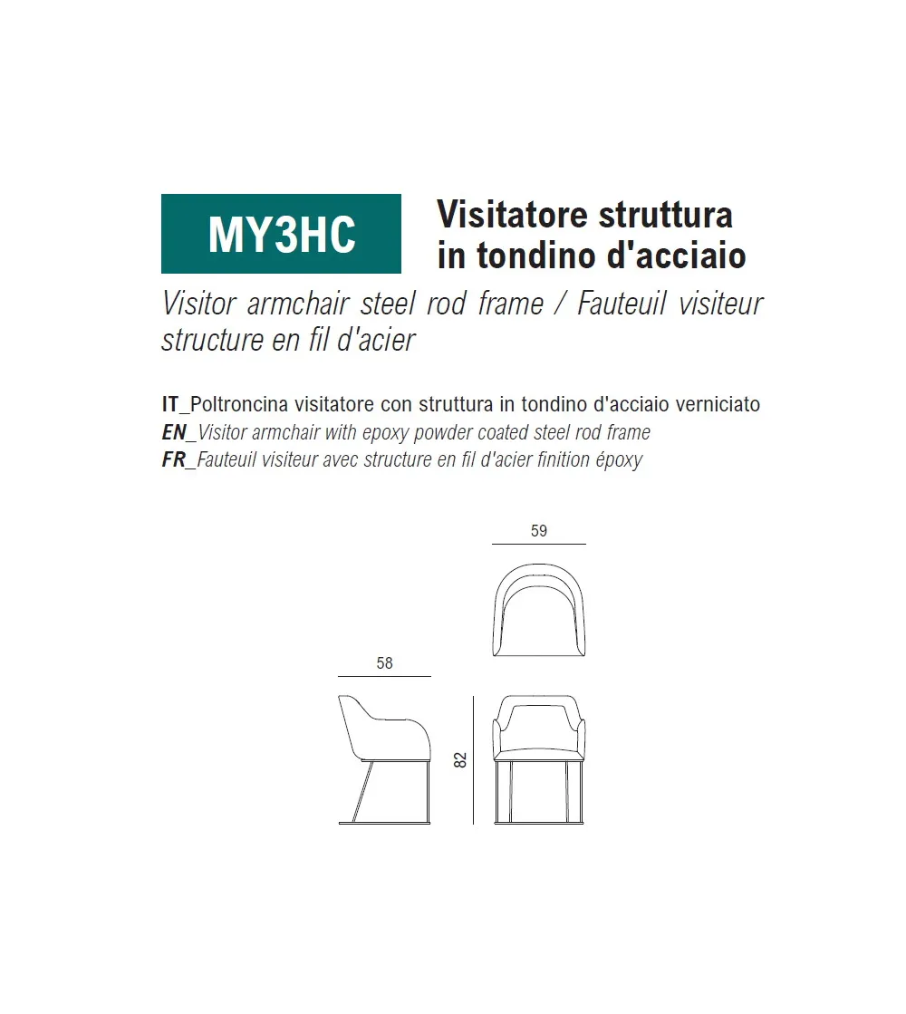 Fauteuil Maggy - Viganò Office