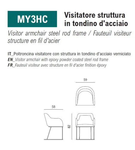 Fauteuil Maggy - Viganò Office