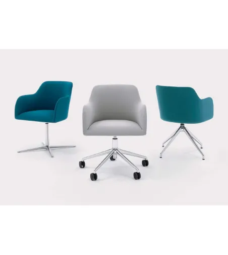 Fauteuil Maggy avec Base Plate - Viganò Office