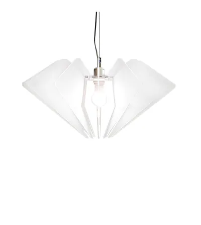 Lampe À Suspension De Beers Blanc Satiné - Iplex 2