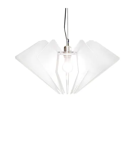 De Beers Satin White Suspension Lamp - Iplex