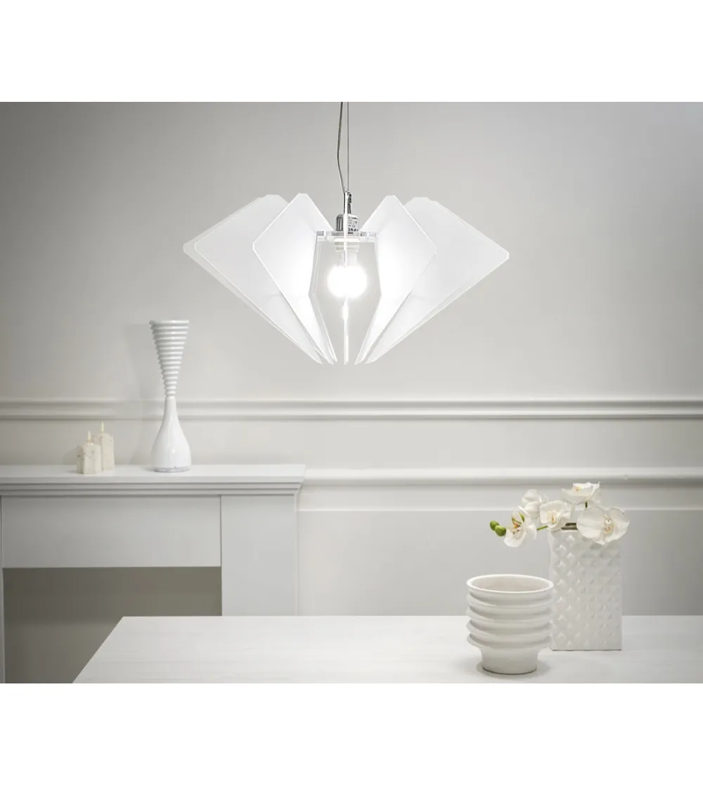 Lampada A Sospensione De Beers Bianco...