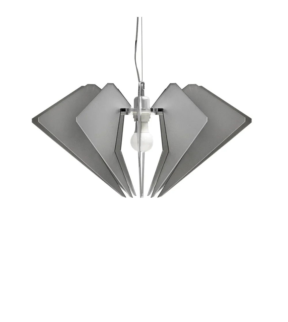 Lampe À Suspension De Beers Satiné Fumé - Iplex
