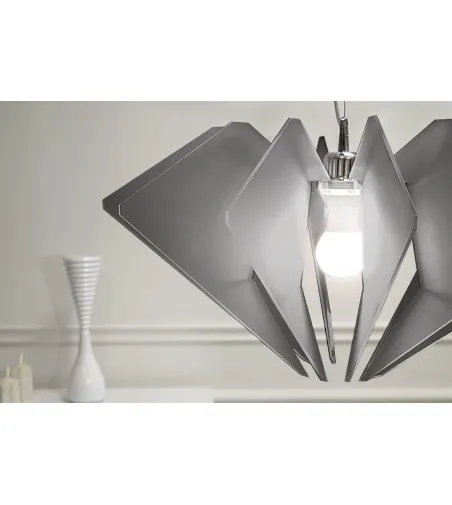 De Beers Satin Smoke Suspension Lamp - Iplex