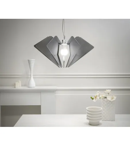 Lampe À Suspension De Beers Satiné Fumé - Iplex