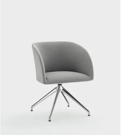 Sillón Milly con Base Piramidal - Viganò Office