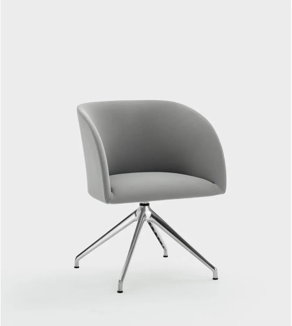 Fauteuil Milly avec Base Pyramidal - Viganò Office