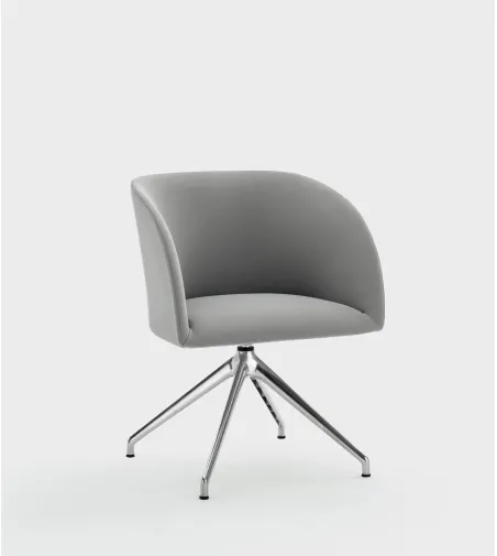 Poltroncina Milly con Base Piramidale - Viganò Office