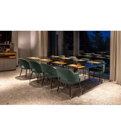 Mesa De Ping Pong En Vidrio Cristal Black - Fas Pendezza 2