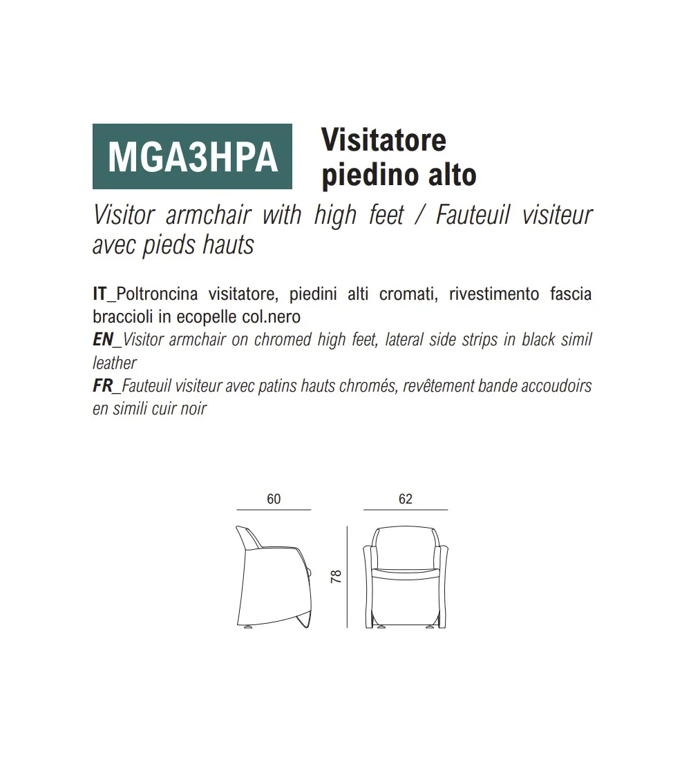 Sillón Miss Grace - Viganò Office