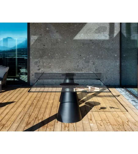 Table De Ping Pong Dada Glass Black - Fas Pendezza