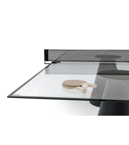 Table De Ping Pong Dada Glass Black - Fas Pendezza