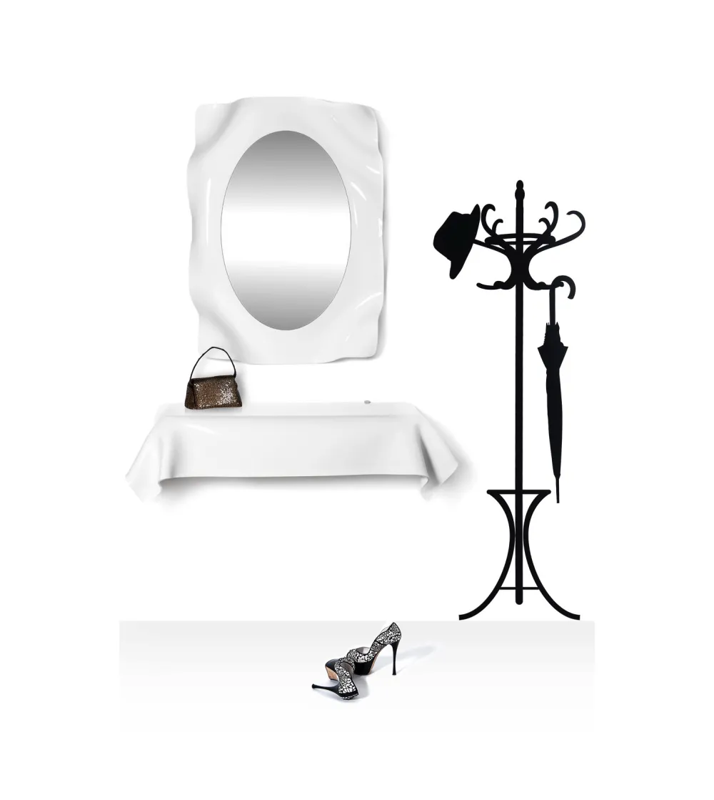 Espejo Drappeggi Blanco - Iplex