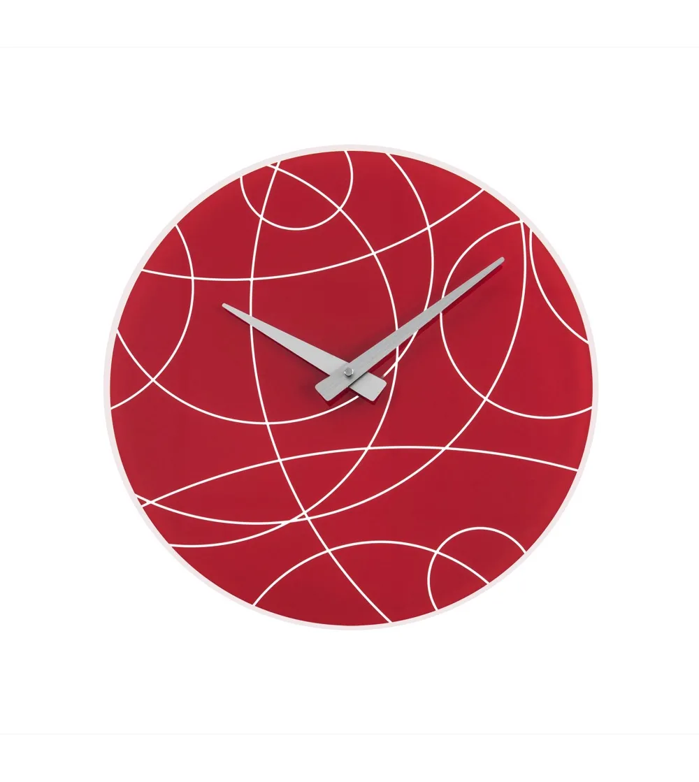 Orologio Da Parete Drian Rosso - Iplex