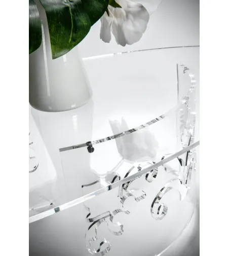 Mesita Transparente Flor - Iplex