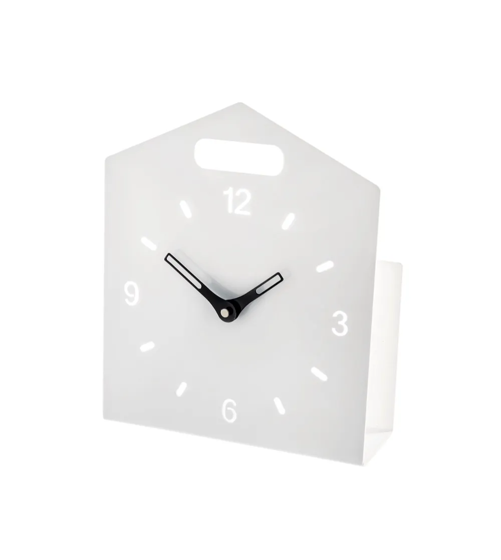 Home Time White Table Clock - Iplex