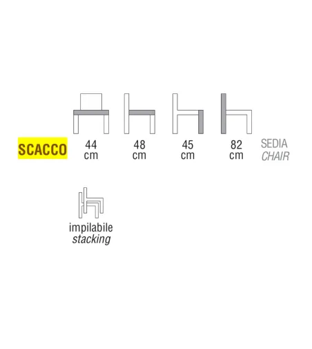 Ambiance Italia - Scacco Stuhl