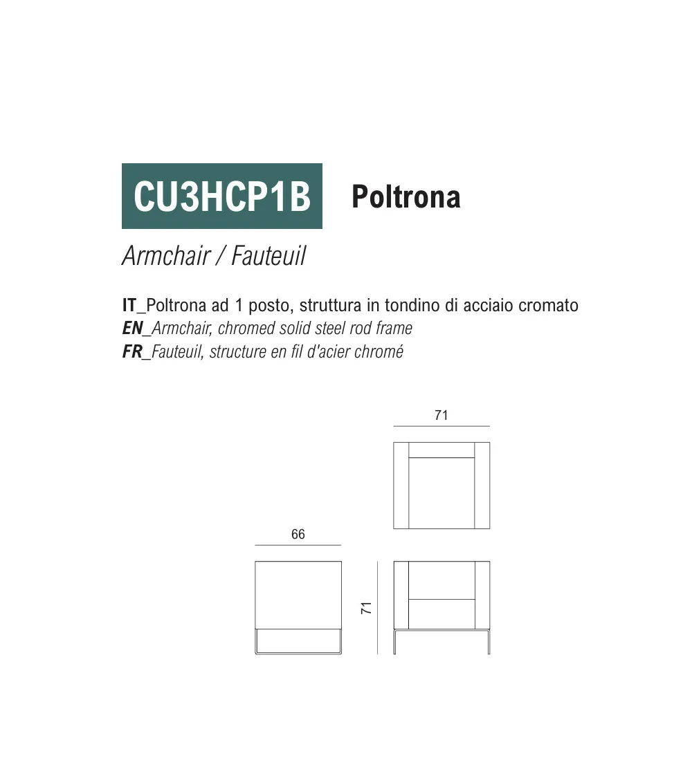Sillón Cubino - Viganò Office