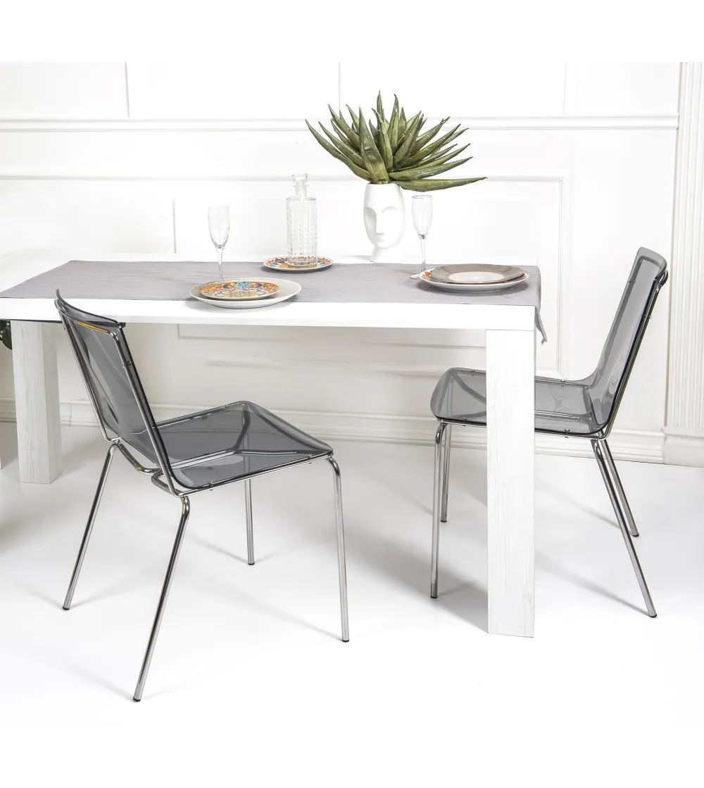 Set 2 Milano Smoke Chairs - Iplex
