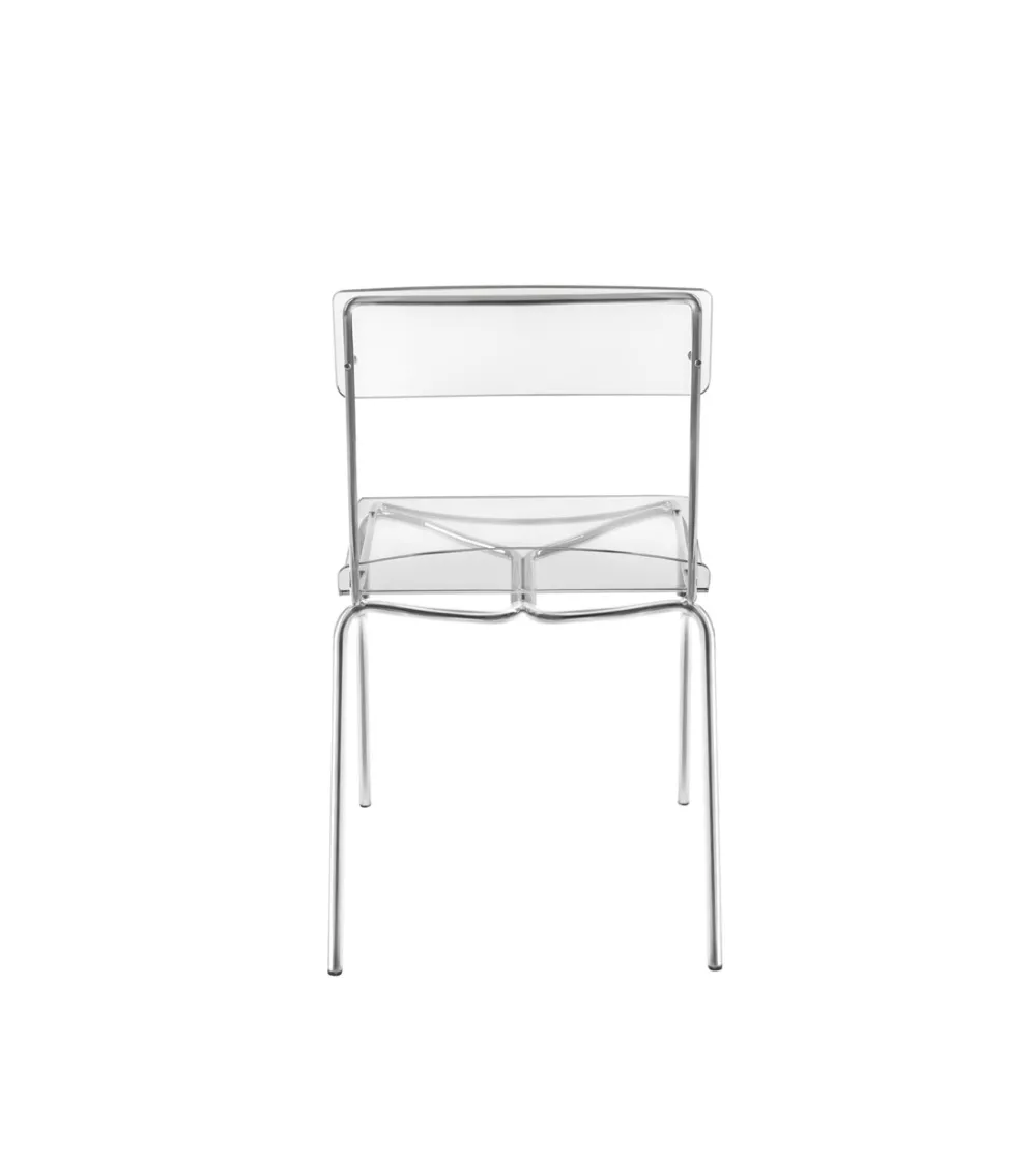 Lot 2 Chaises Numana Trasparentes -...