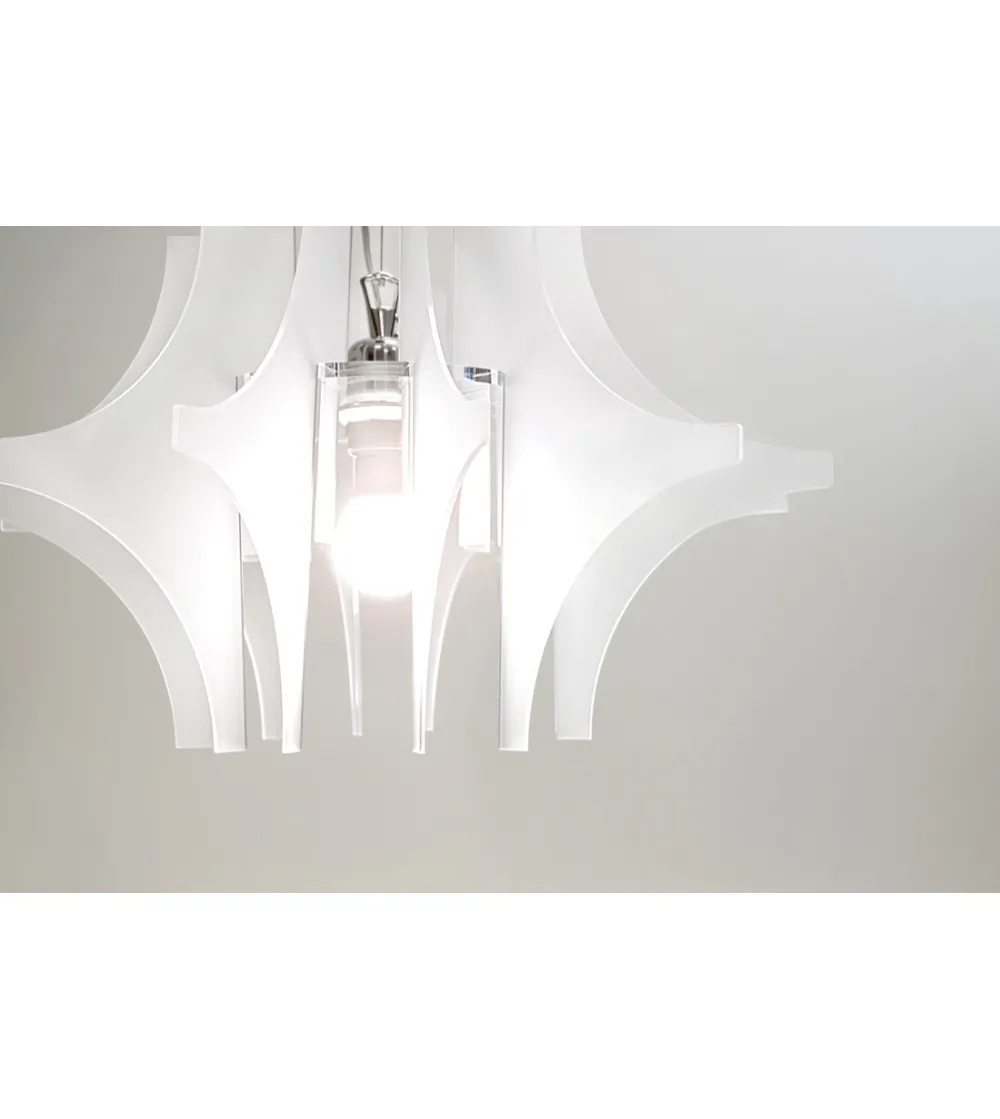 Lampada A Sospensione Prismian Bianco...