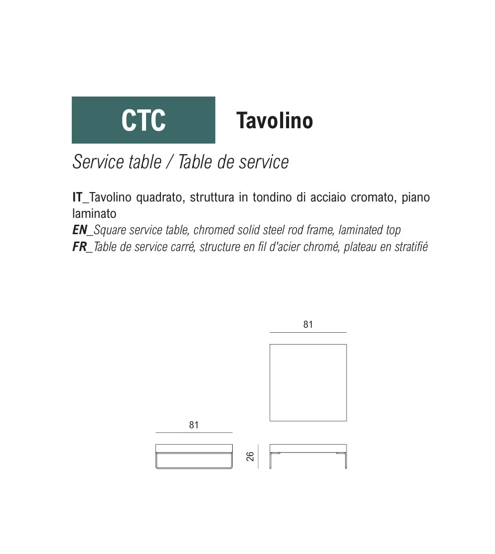 Tavolino Cubiko - Viganò Office