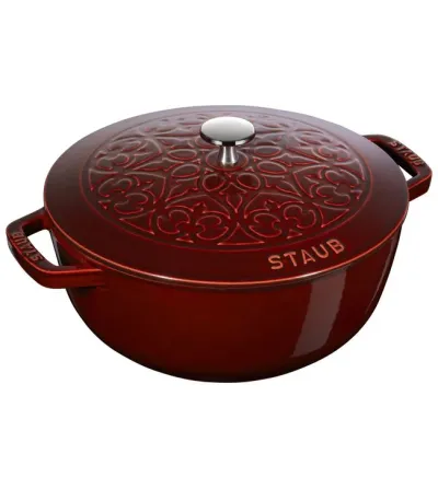 Cocotte Ronde Lily Pattern - Staub