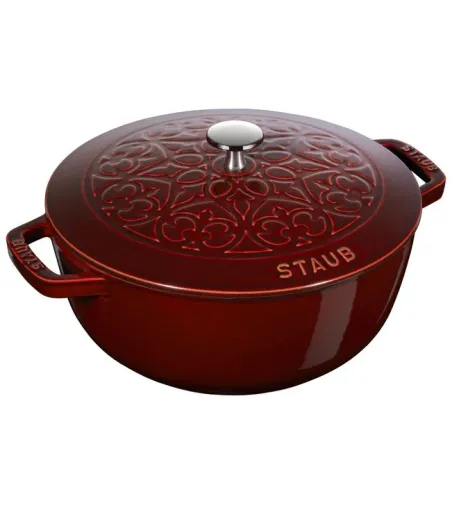 Lily Pattern Runde Cocotte - Staub