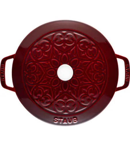 Cocotte Ronde Lily Pattern - Staub